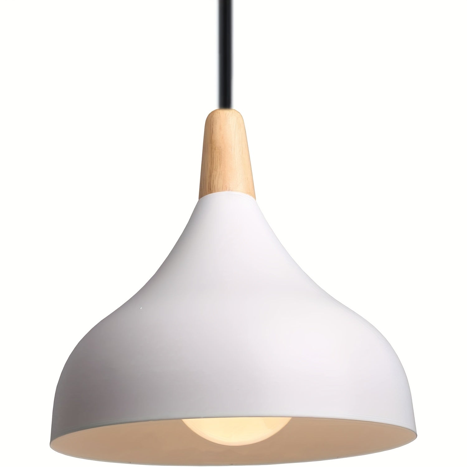 Luvano Pendelleuchte Tropfen Metall Holz modern