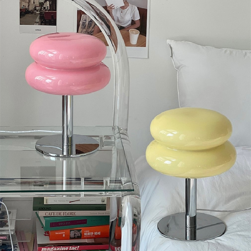 Luvano Tischleuchte Glas Retro Designerleuchte