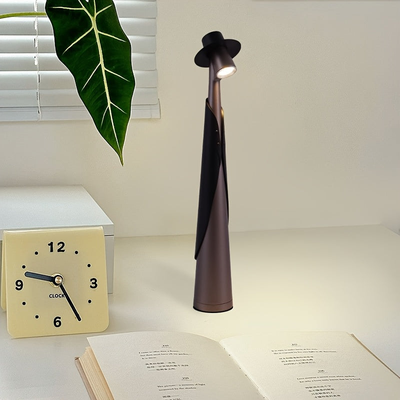 Luvano Tischleuchte Hut Touch Akku LED