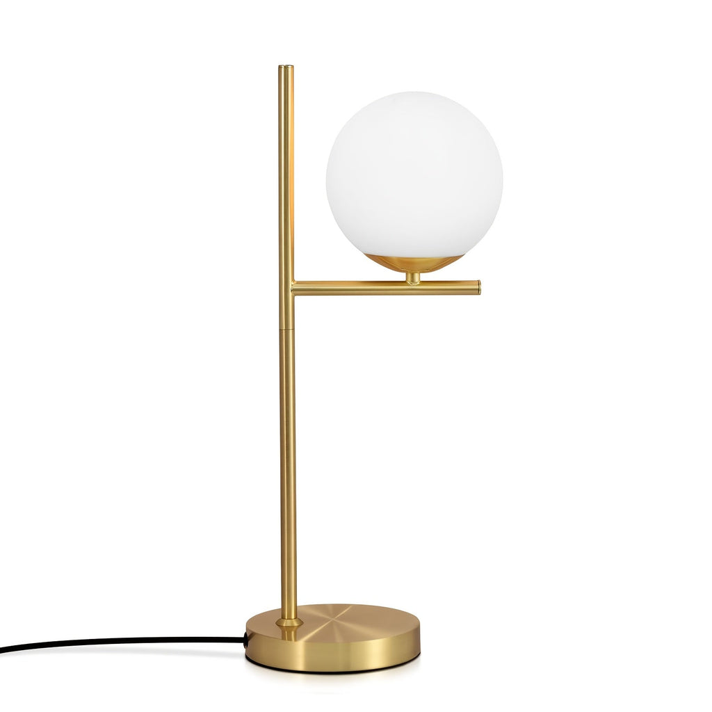 Luvano Tischleuchte Glaskugel gold modern