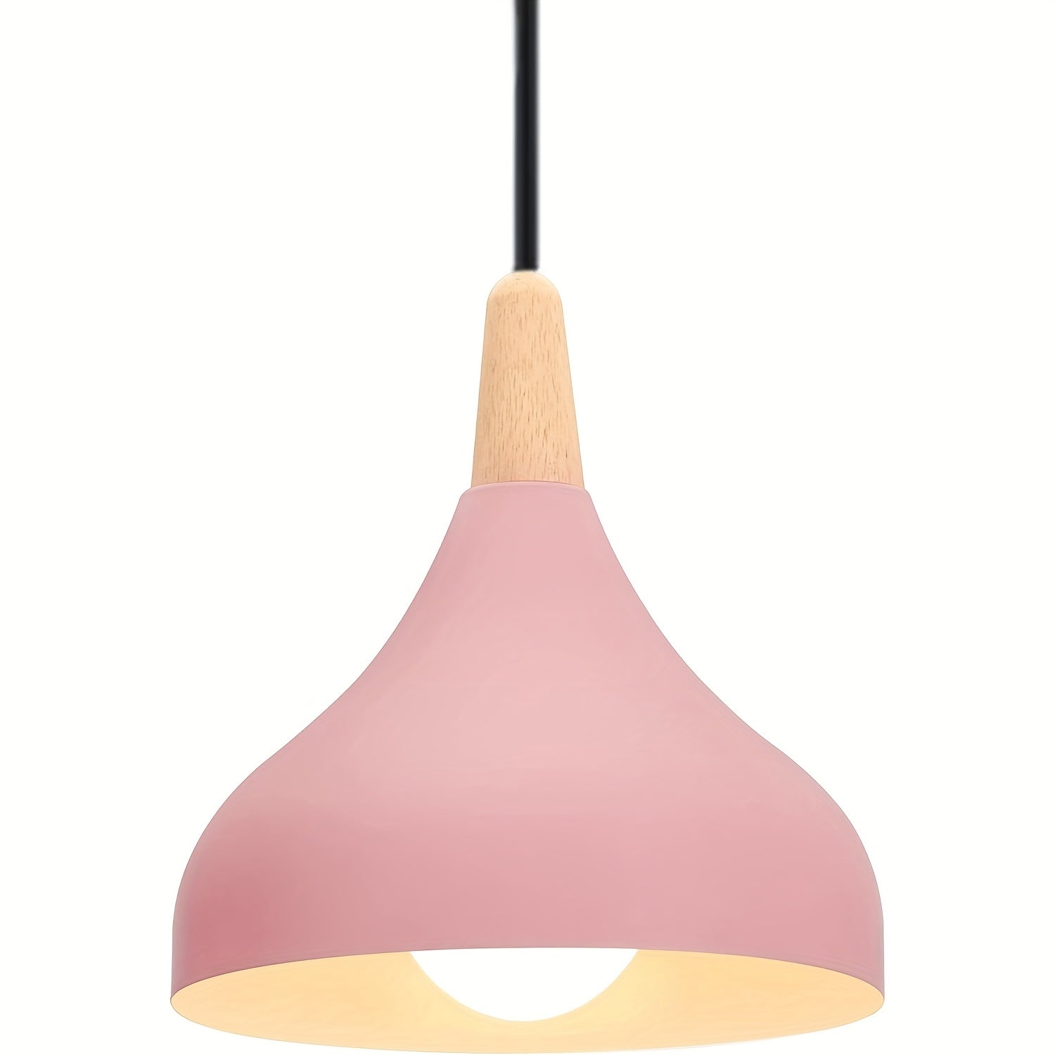 Luvano Pendelleuchte Tropfen Metall Holz modern