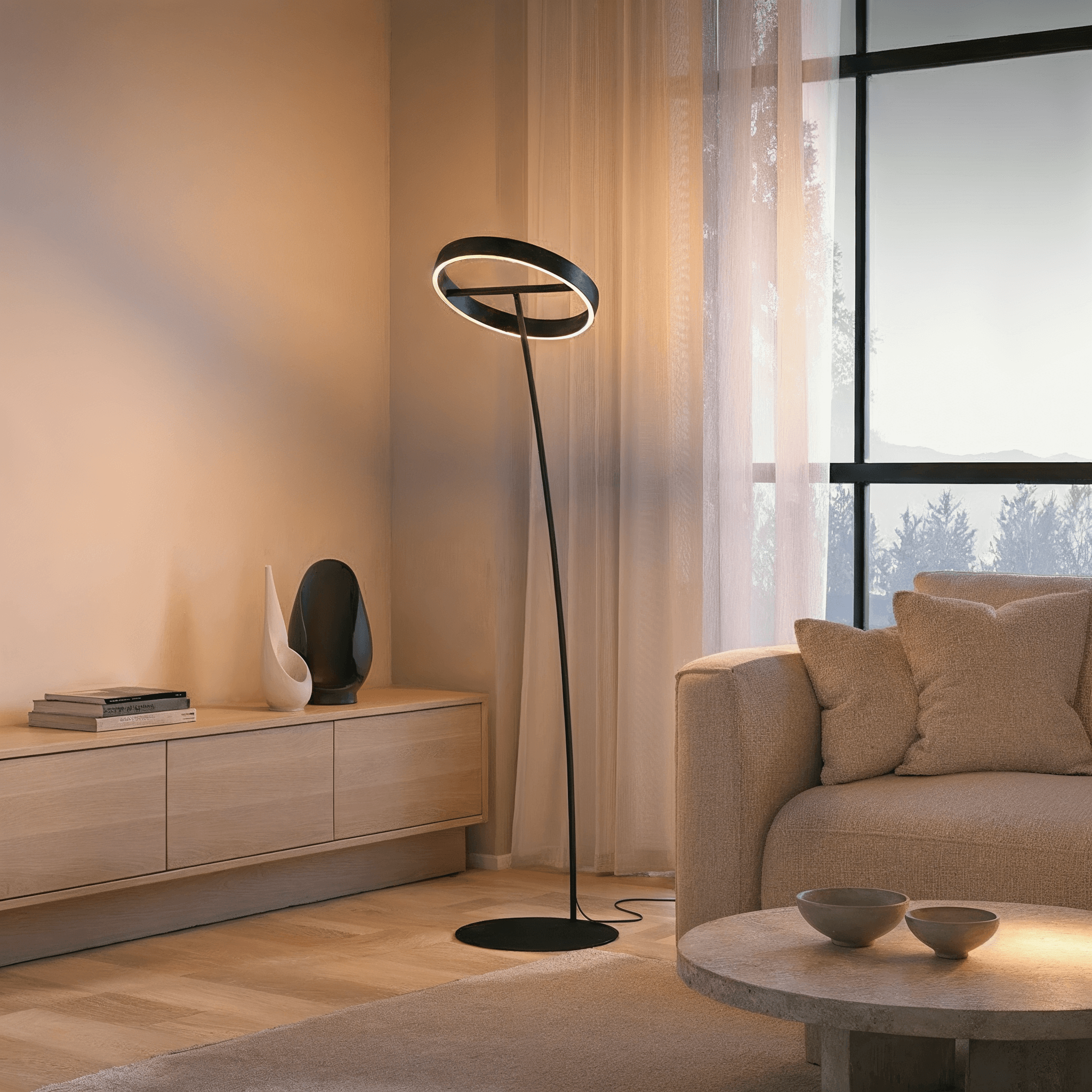 Luvano LED Stehleuchte mit Fernbedienung dimmbar