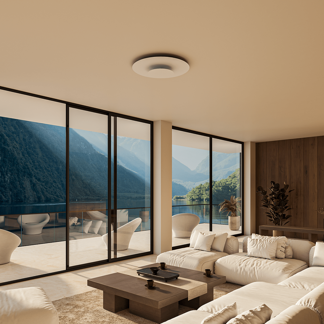 Luvano LED Deckenleuchte rund flach Panel modern