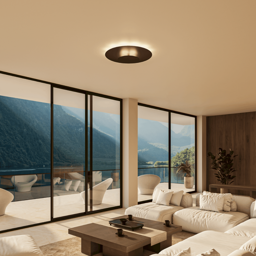 Luvano LED Deckenleuchte rund flach Panel modern