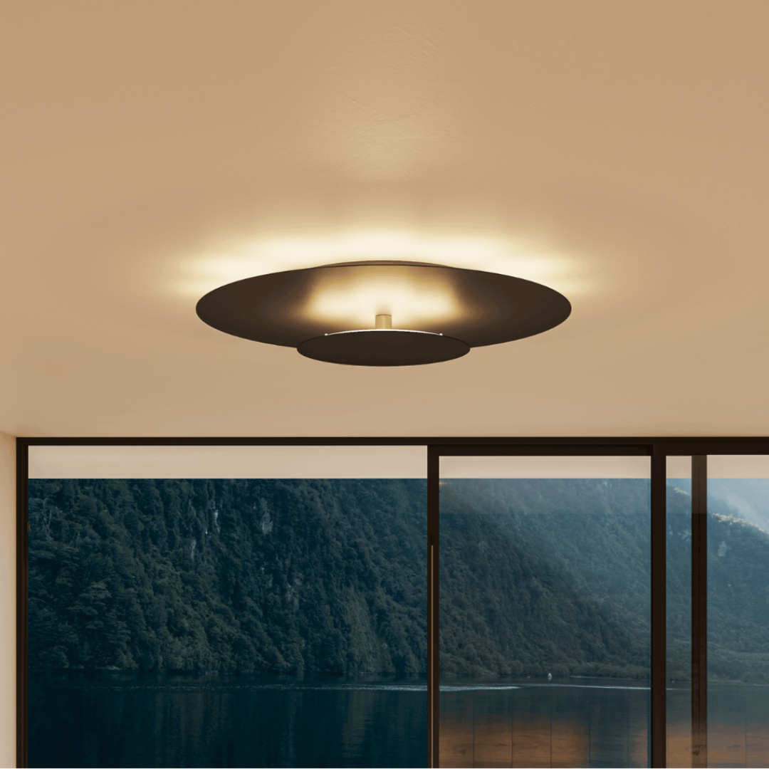 Luvano LED Deckenleuchte rund flach Panel modern