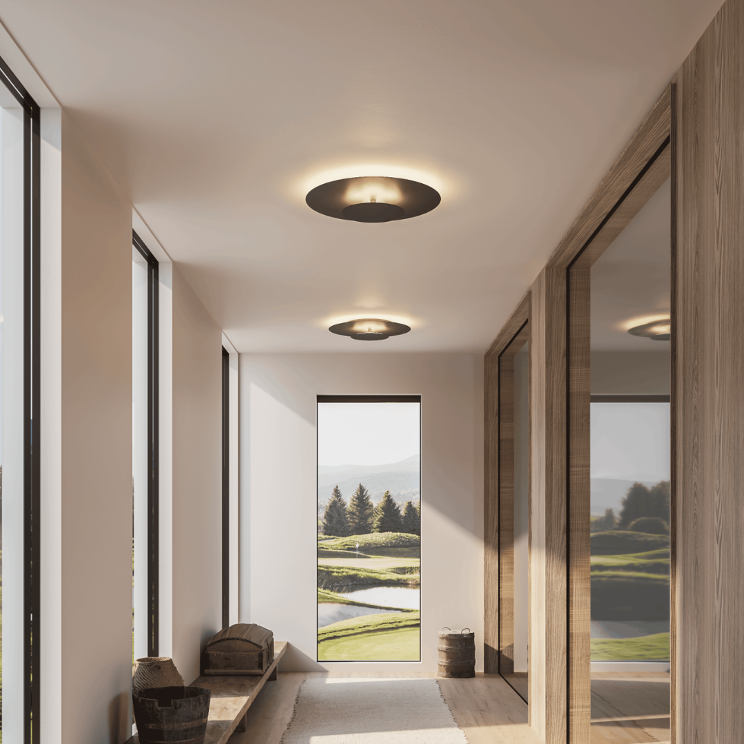 Luvano LED Deckenleuchte rund flach Panel modern