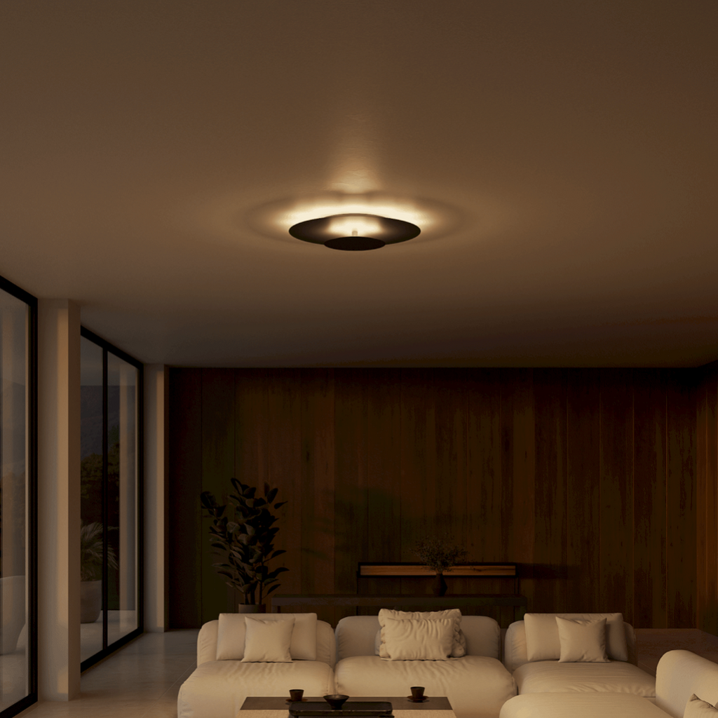 Luvano LED Deckenleuchte rund flach Panel modern