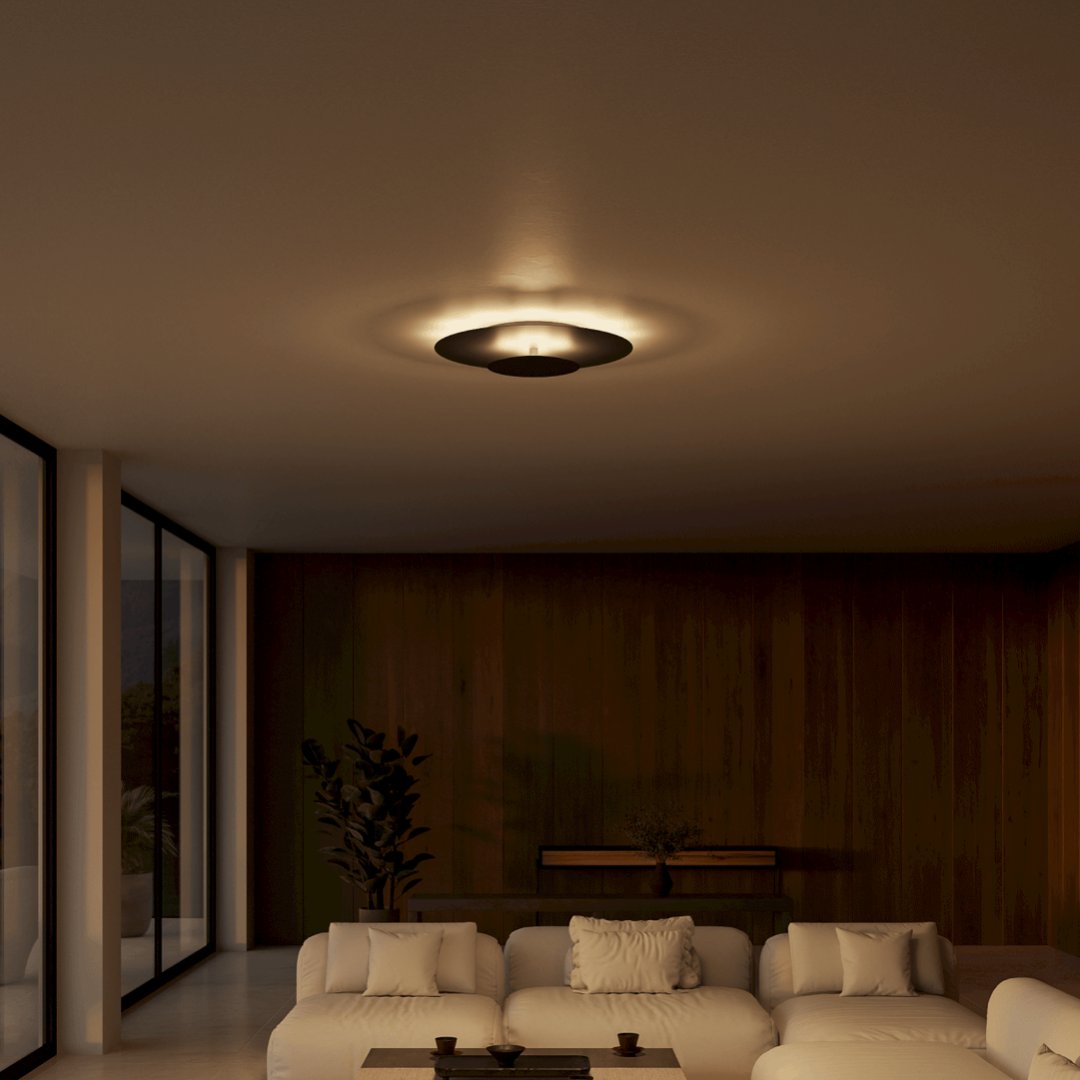Luvano LED Deckenleuchte rund flach Panel modern
