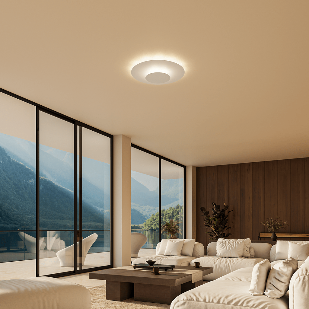 Luvano LED Deckenleuchte rund flach Panel modern