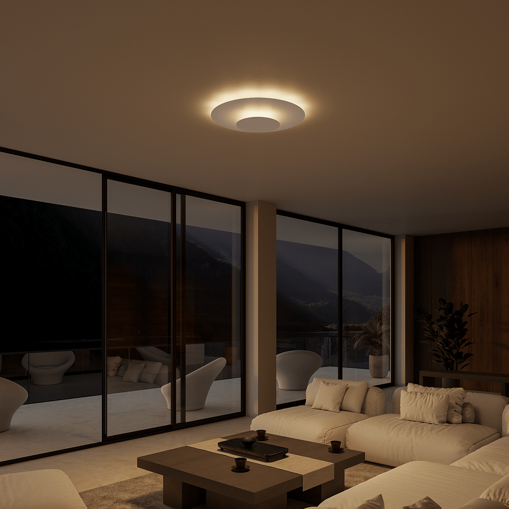 Luvano LED Deckenleuchte rund flach Panel modern