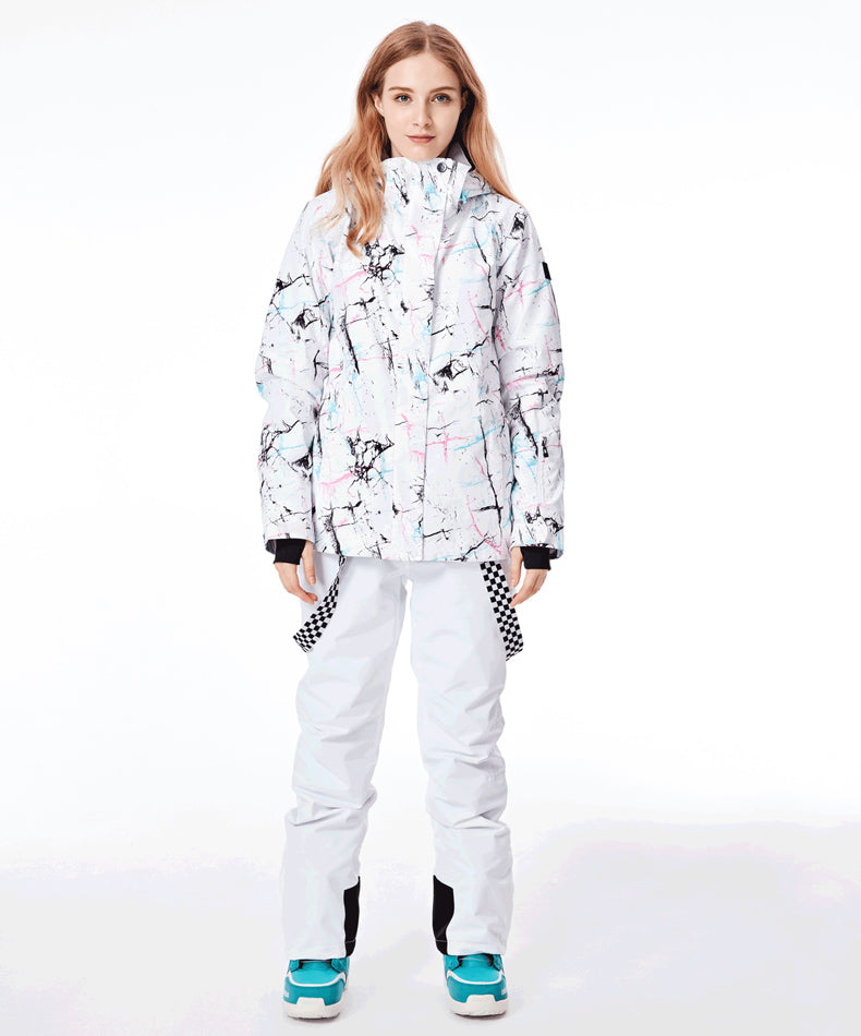 SMN Wintermode Damen-Skianzug „Metropolis“ in leuchtenden Farben – Set aus Jacke und Hose
