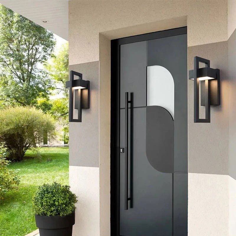 Luvano LED Wandleuchte außen Alu skandinavisch