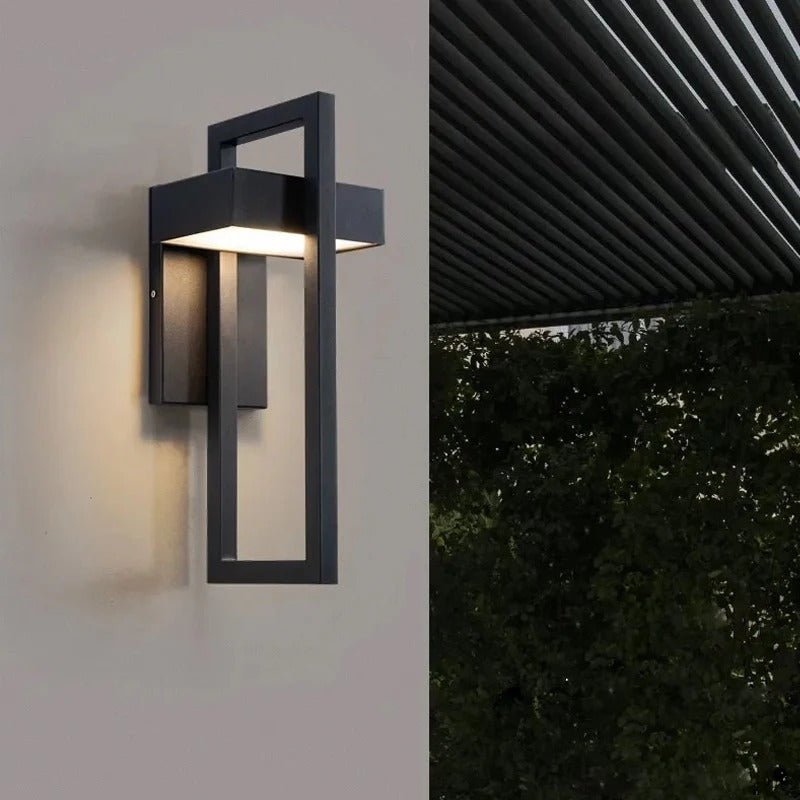Luvano LED Wandleuchte außen Alu skandinavisch