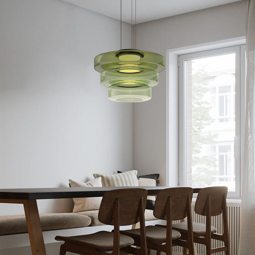 Luvano Pendelleuchte Glas Bauhaus Hängelampe