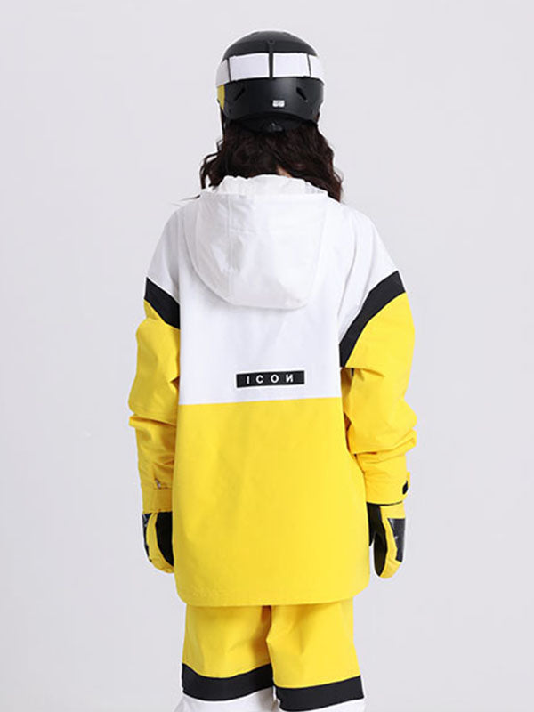 Cosone Powdreamer Colorblock Anorak-Schneejacke für Herren