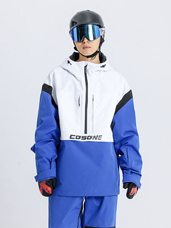 Cosone Powdreamer Colorblock Anorak-Schneejacke für Herren