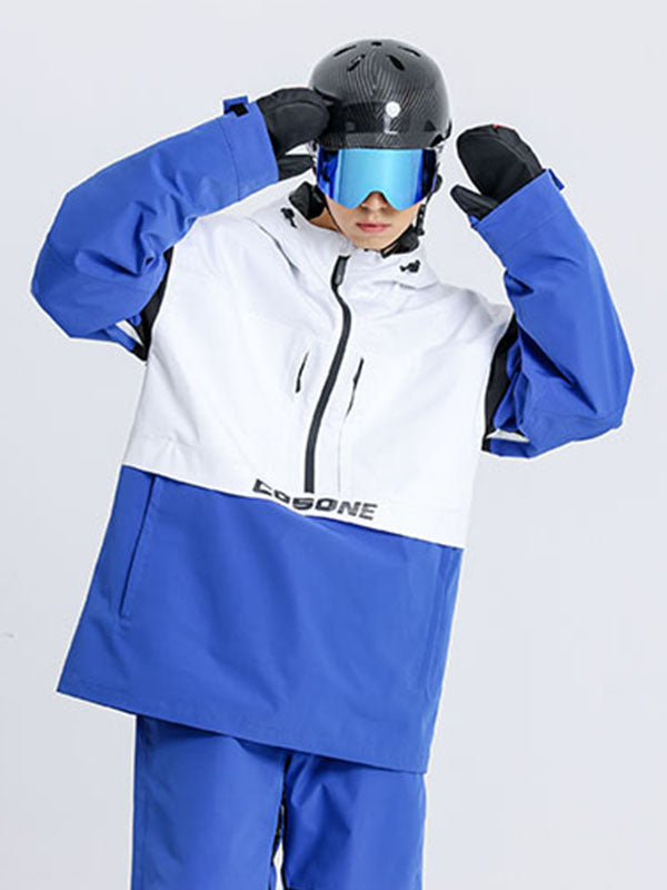 Cosone Powdreamer Colorblock Anorak-Schneejacke für Herren