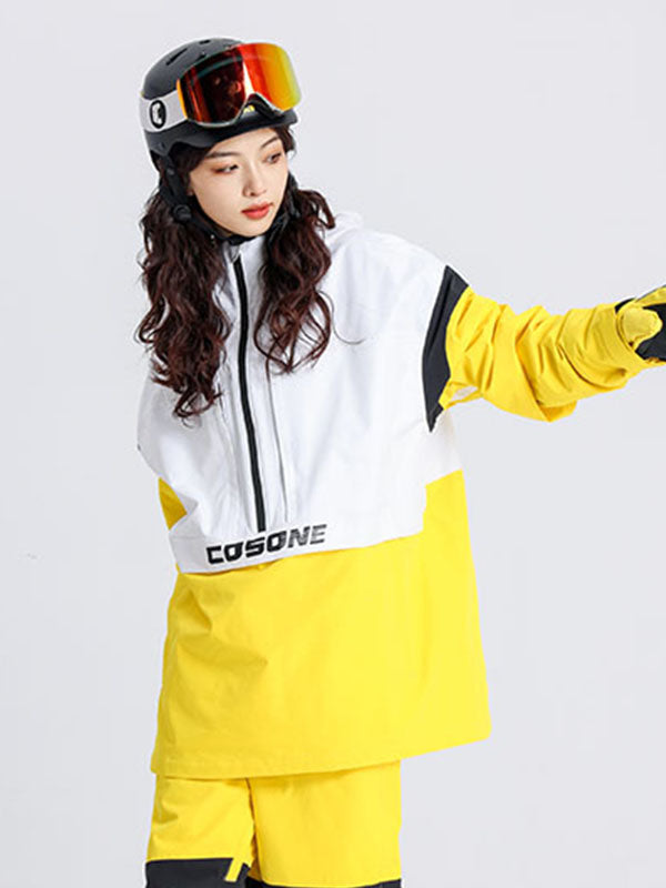 Cosone Powdreamer Colorblock Anorak-Schneejacke für Herren