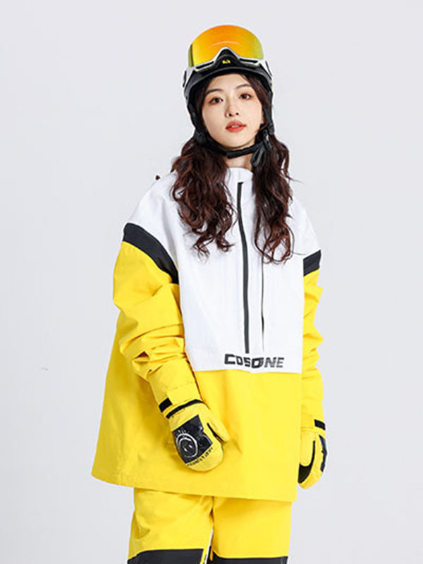 Cosone Powdreamer Colorblock Anorak-Schneejacke für Herren