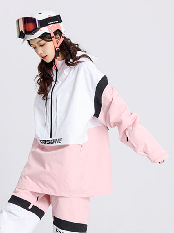 Cosone Powdreamer Colorblock Anorak-Schneejacke für Herren