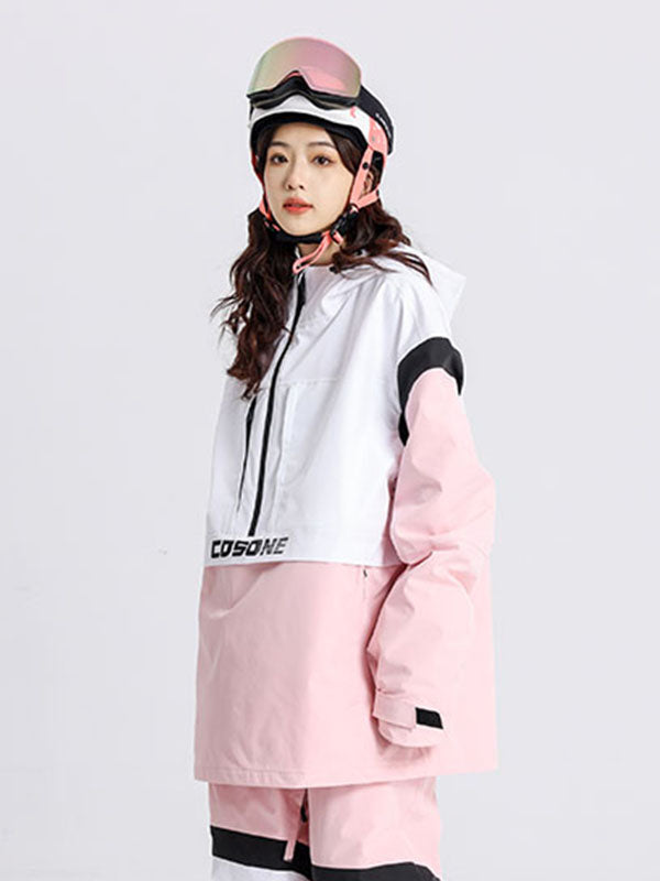 Cosone Powdreamer Colorblock Anorak-Schneejacke für Herren