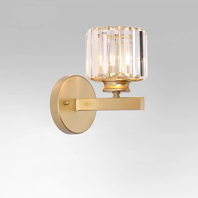 Luvano Wandleuchte Kristall Glas Eisen elegant