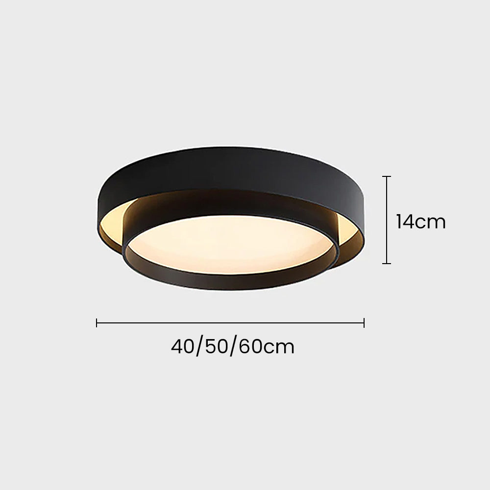 Luvano LED Deckenleuchte rund Nordic minimalistisch
