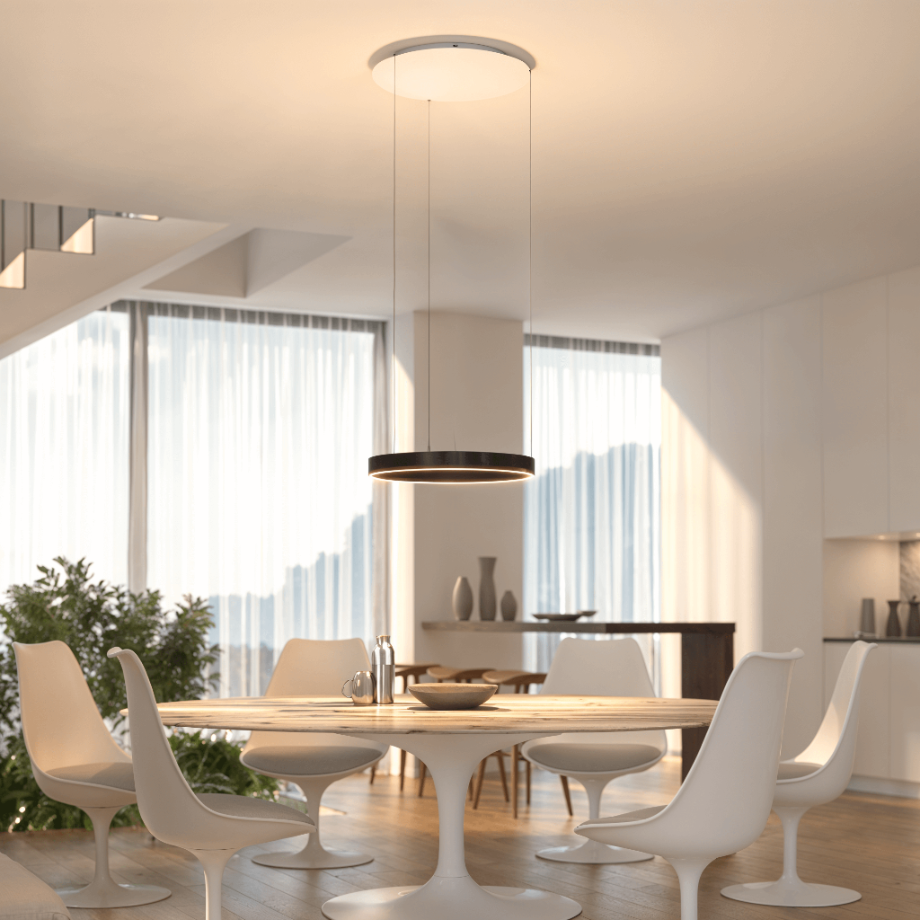 Luvano LED Deckenleuchte Pendel flach modern
