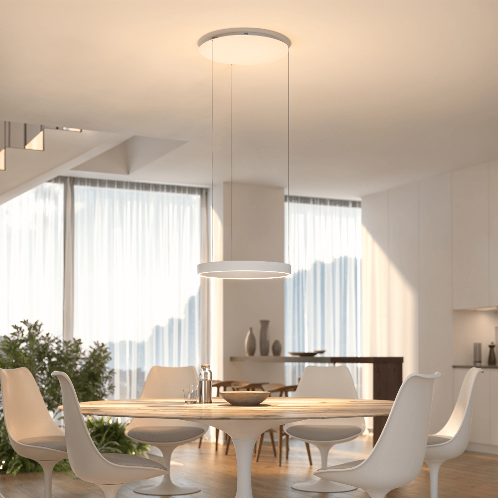 Luvano LED Deckenleuchte Pendel flach modern