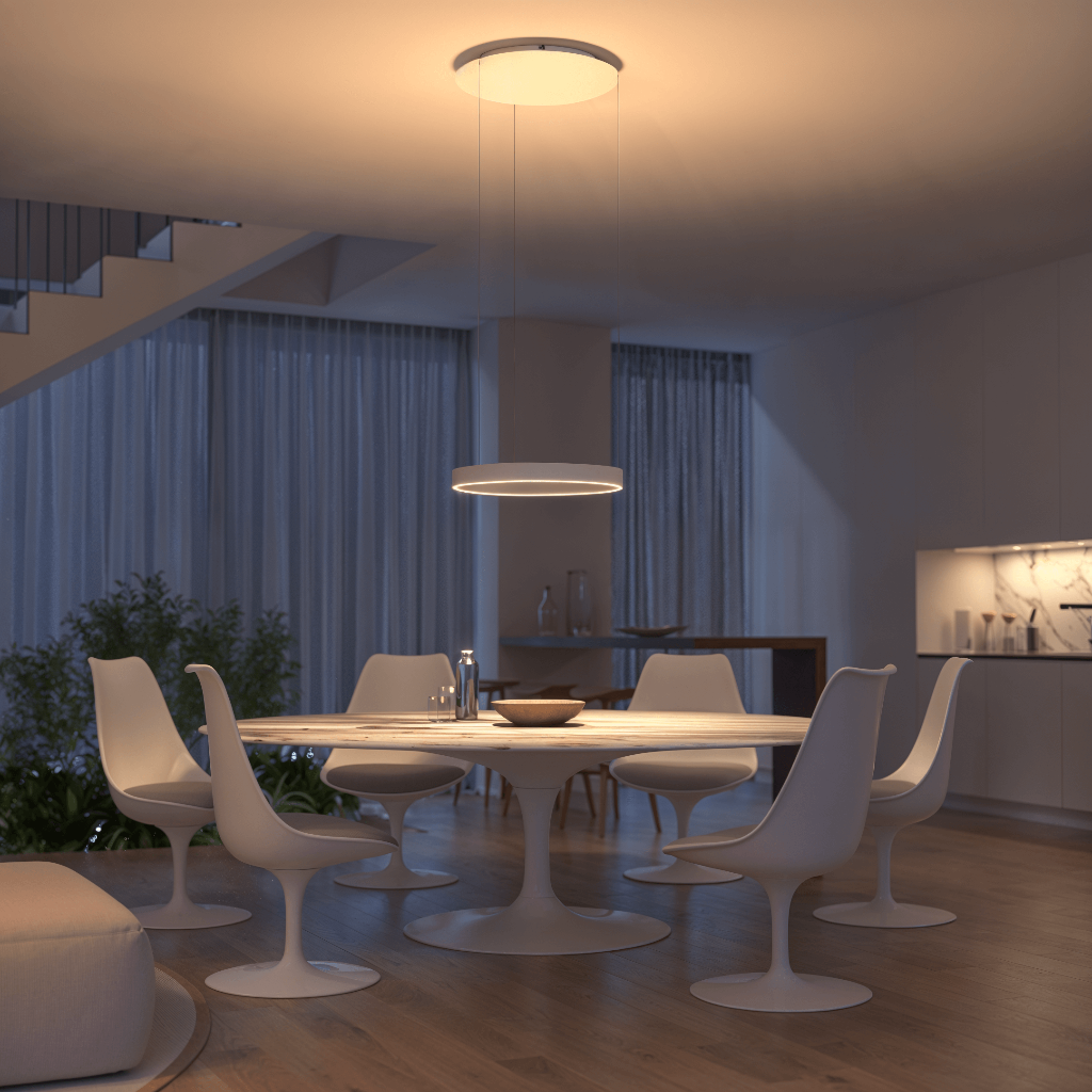 Luvano LED Deckenleuchte Pendel flach modern