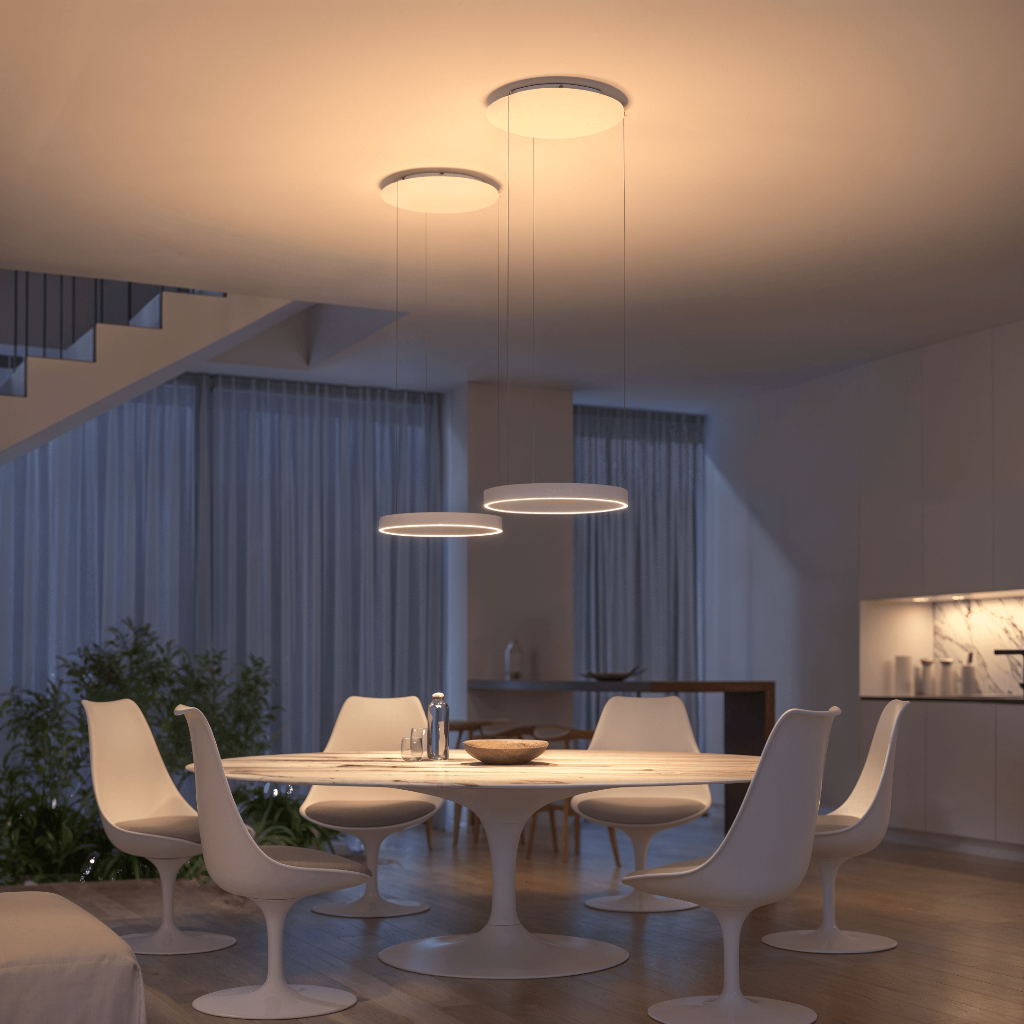 Luvano LED Deckenleuchte Pendel flach modern