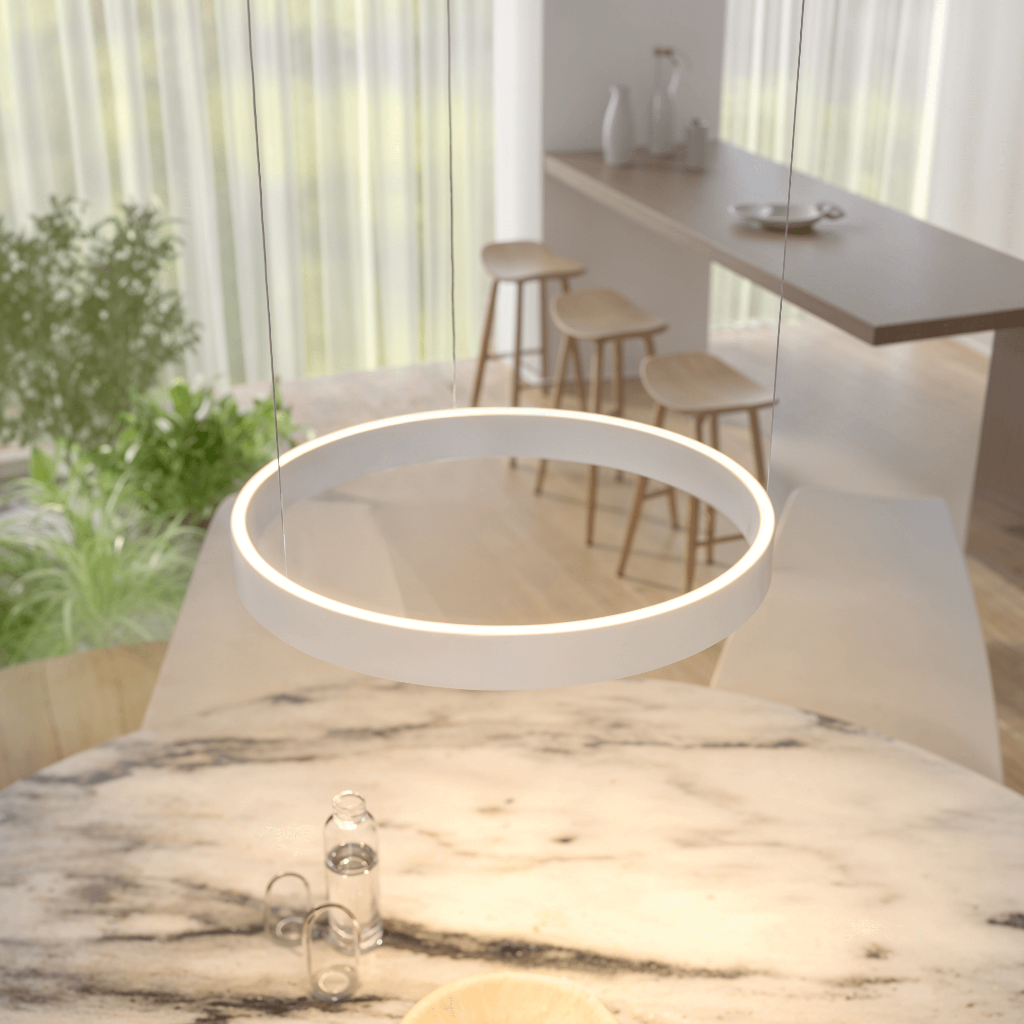 Luvano LED Deckenleuchte Pendel flach modern