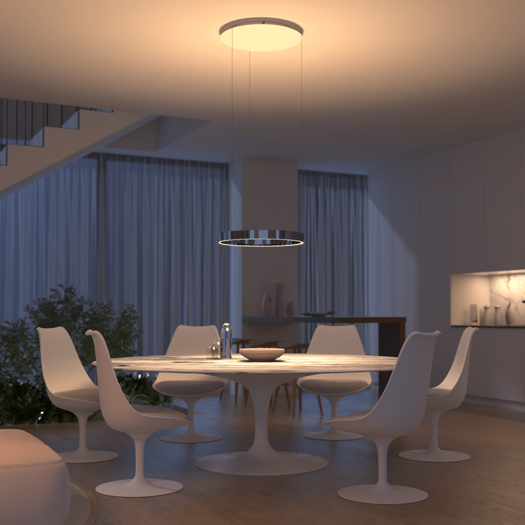 Luvano LED Deckenleuchte Pendel flach modern