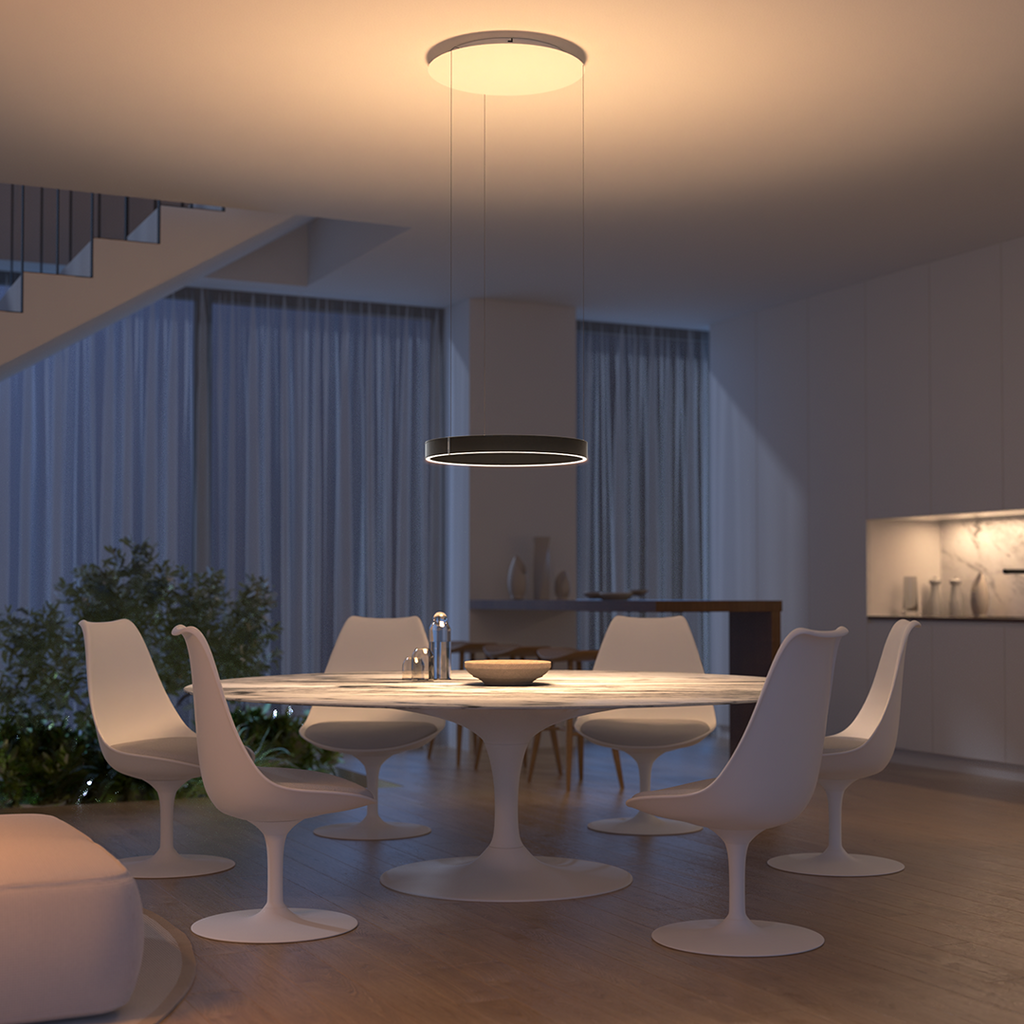 Luvano LED Deckenleuchte Pendel flach modern