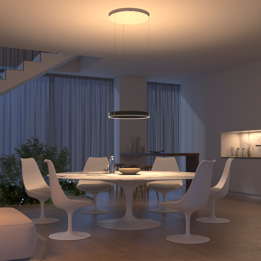 Luvano LED Deckenleuchte Pendel flach modern
