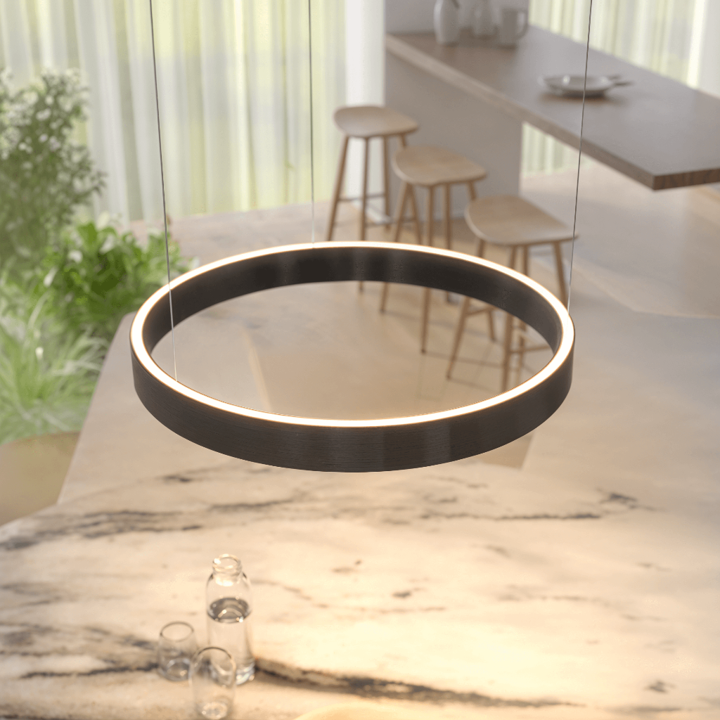 Luvano LED Deckenleuchte Pendel flach modern