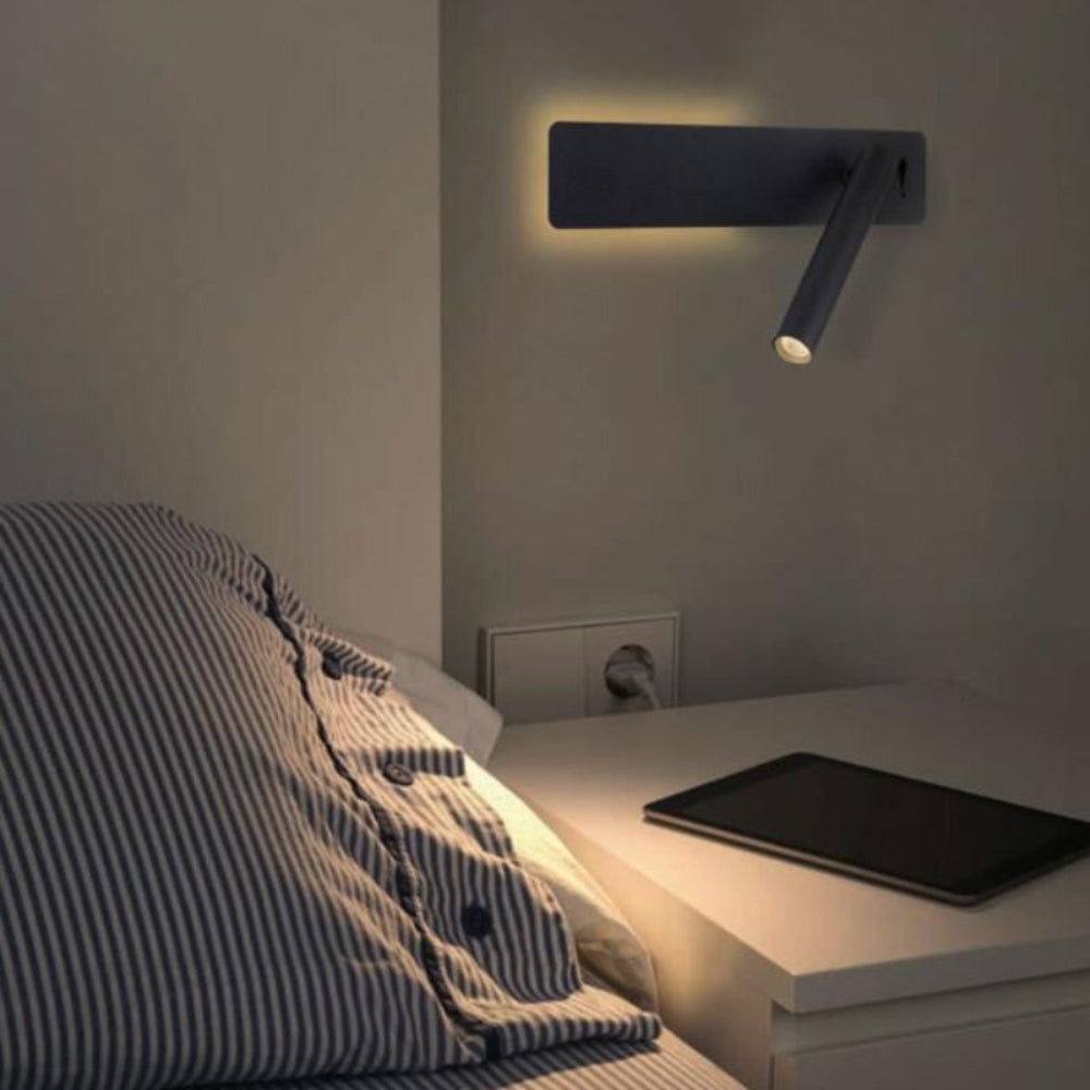Luvano LED Wandleuchte mit Leseleuchte verstellbar