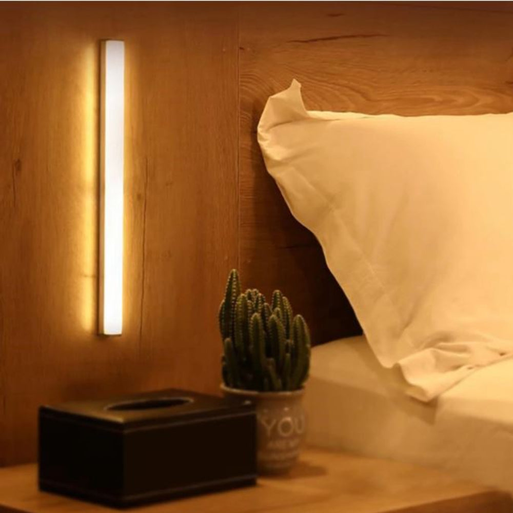 Luvano Wandleuchte Sensor Holzrahmen Nachtlicht