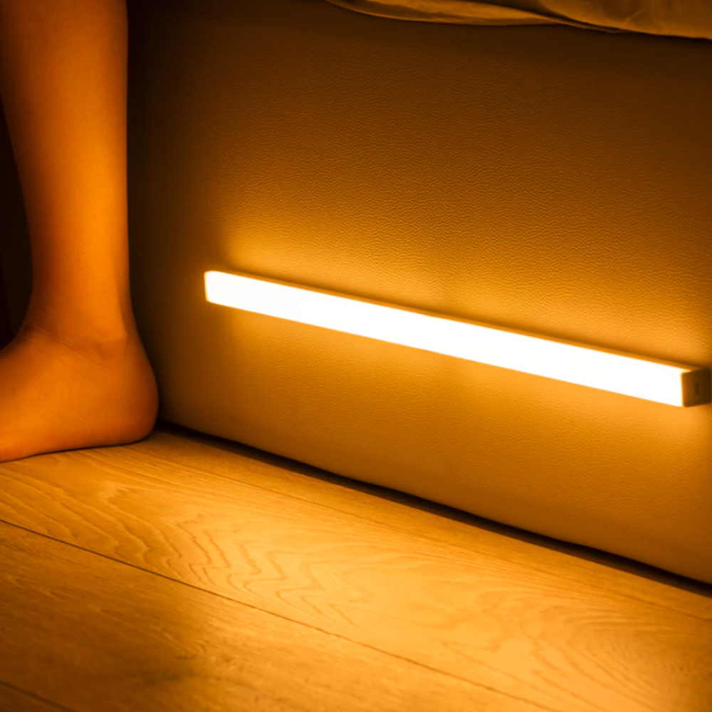 Luvano Wandleuchte Sensor Holzrahmen Nachtlicht