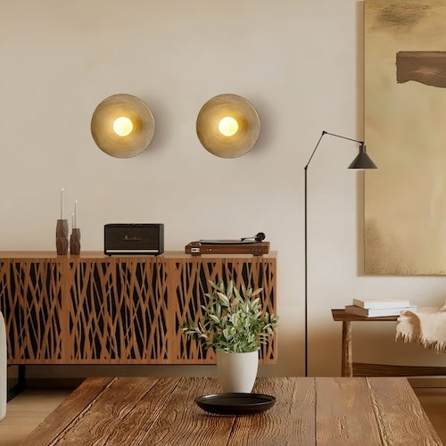 Luvano Wandleuchte Holz rustikal LED handgemacht