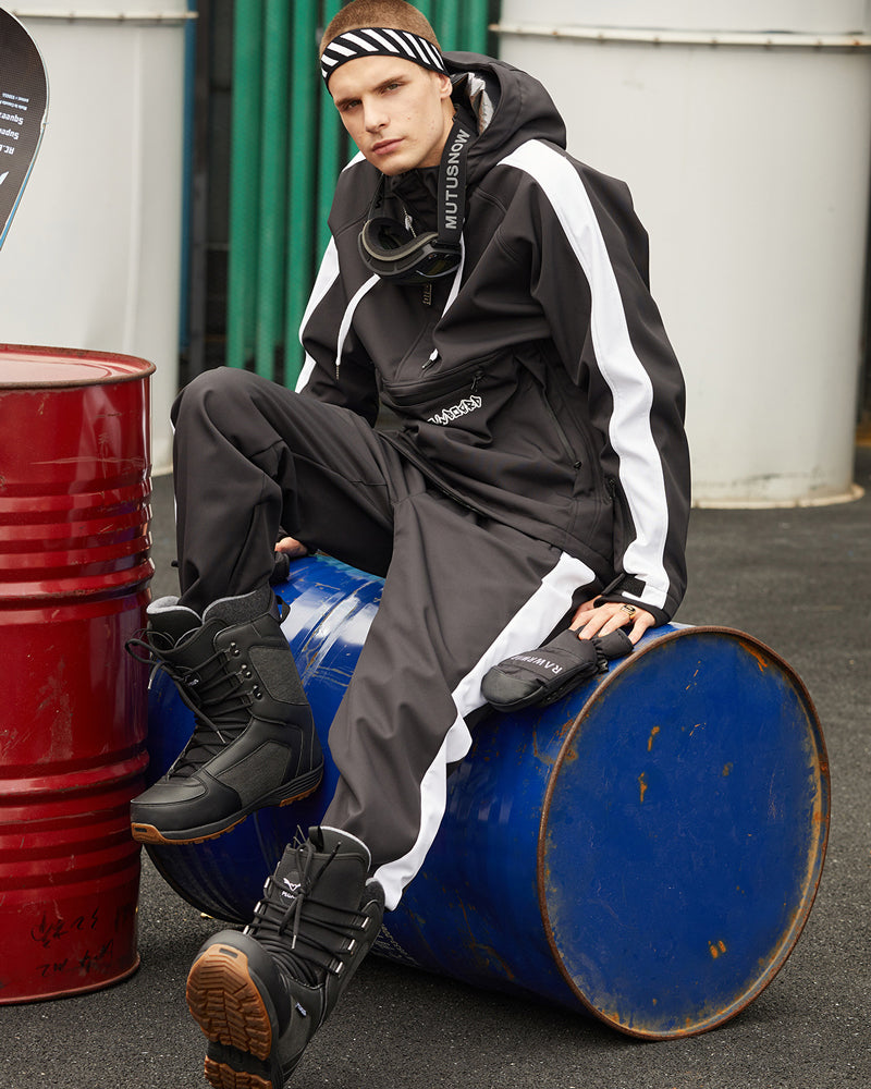 RAWRWAR Unisex-Snowboardjacken- und Hosen-Set für Herren und junge Mode