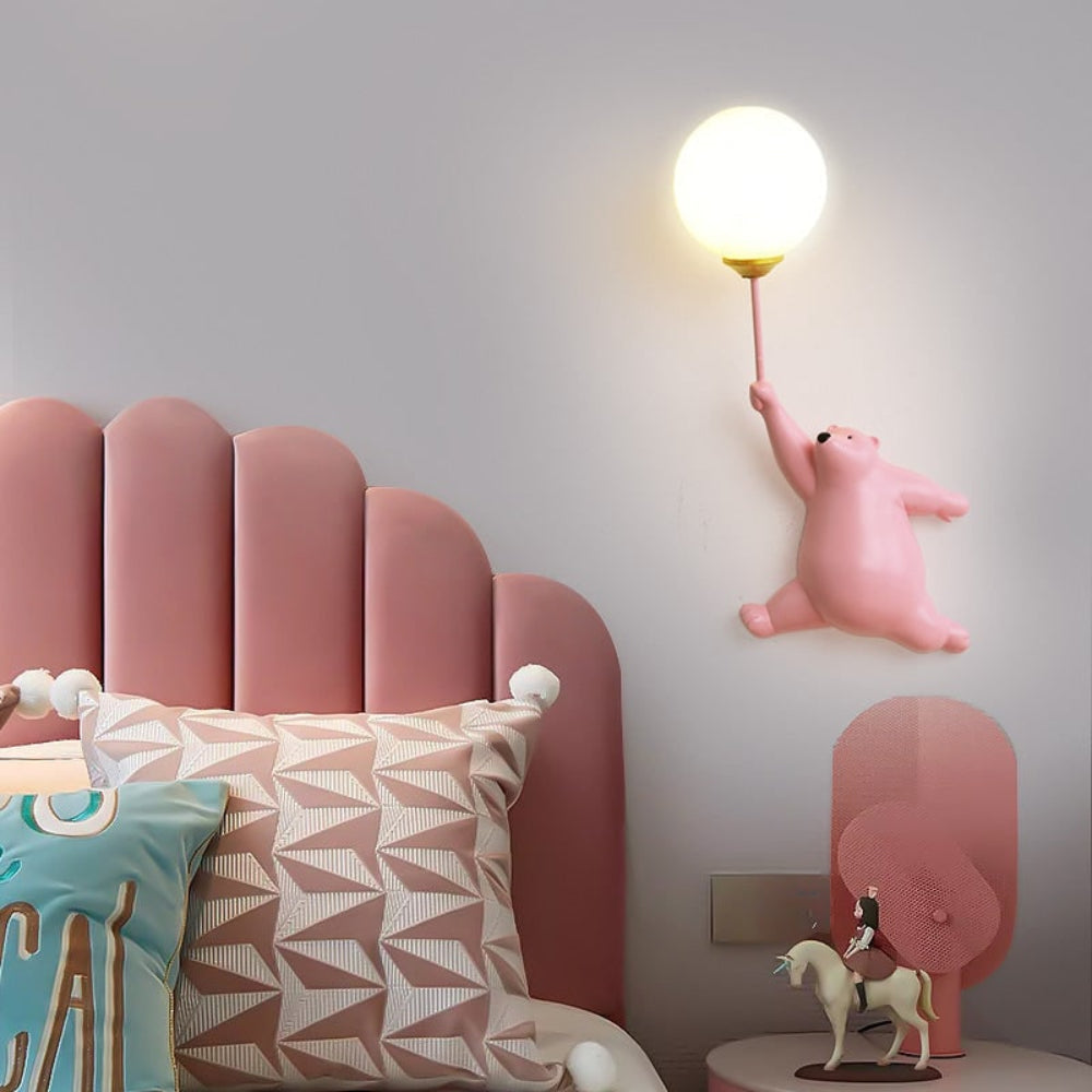 Luvano Wandleuchte Bär Kinderzimmer Dekolampe