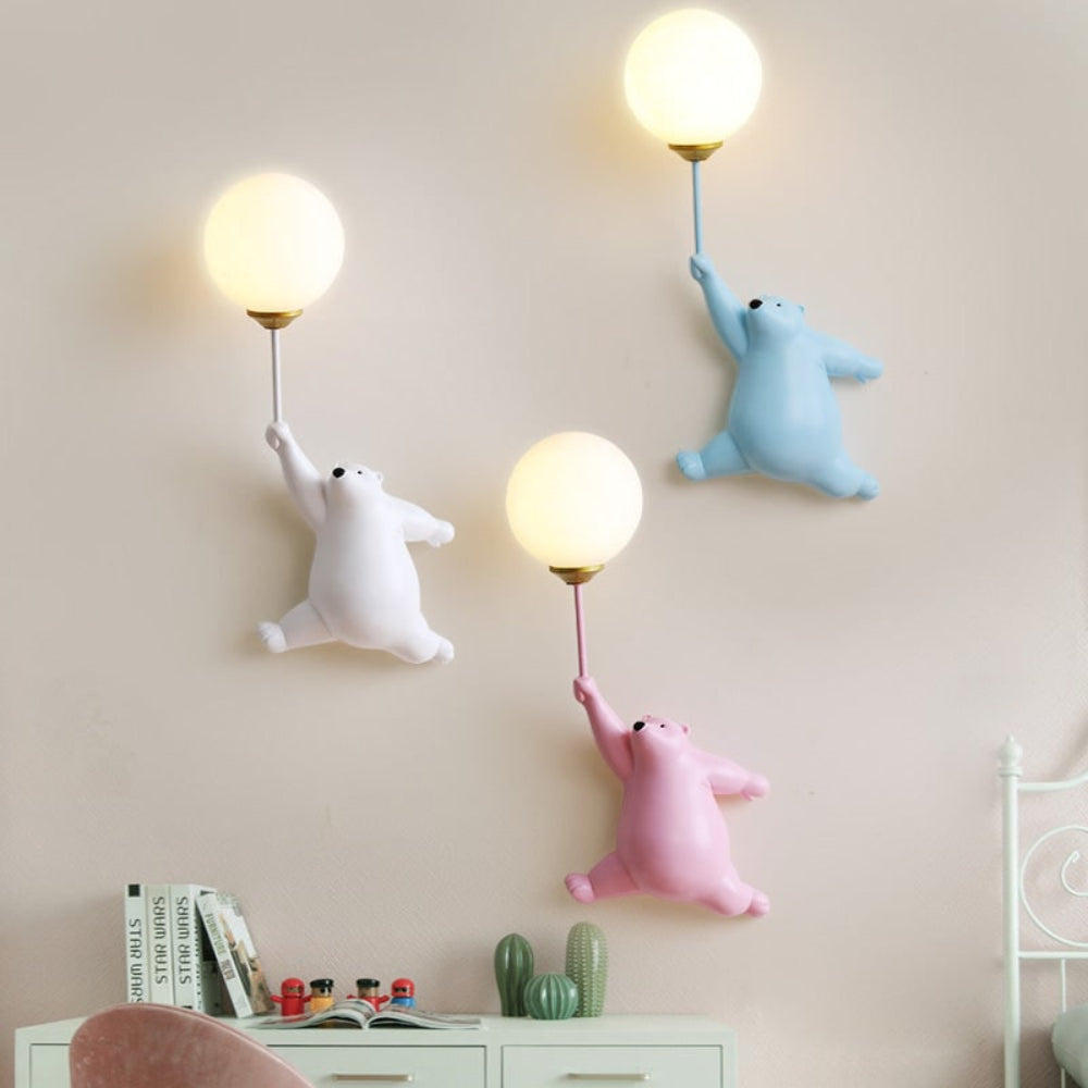 Luvano Wandleuchte Bär Kinderzimmer Dekolampe