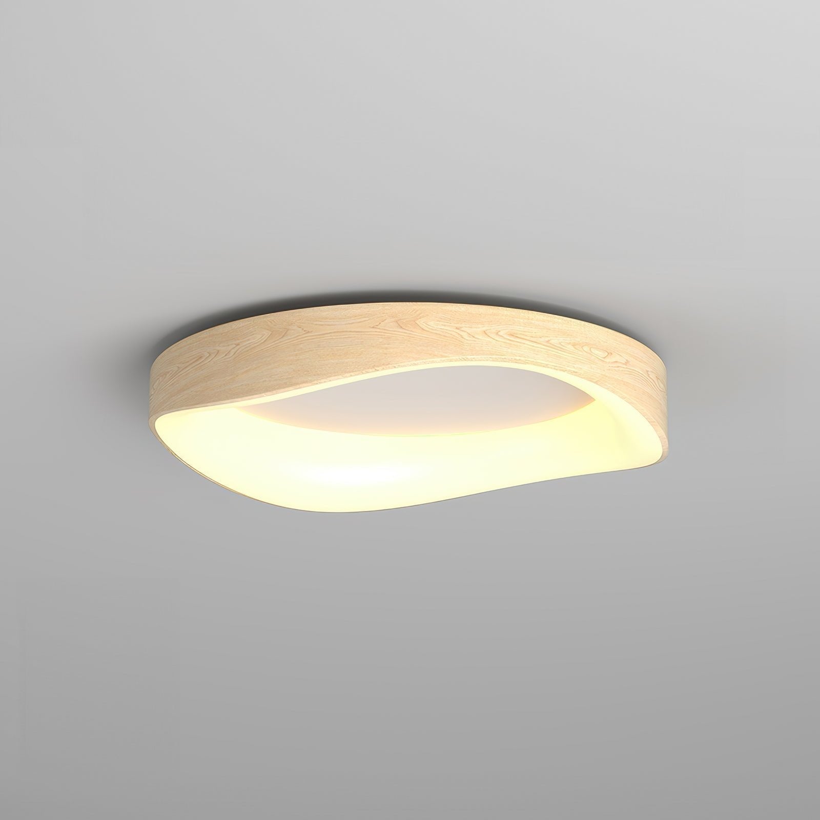 Luvano Deckenleuchte Holzoptik Nordic LED