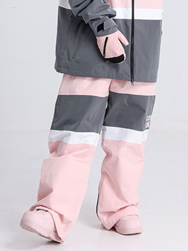 Cosone Winter Forward Colorblock Schneehose für Damen