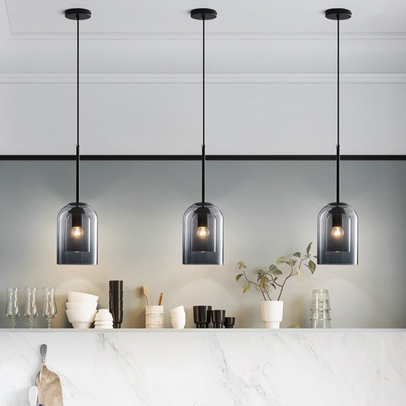 Luvano Pendelleuchte Glas Nordic Hängelampe