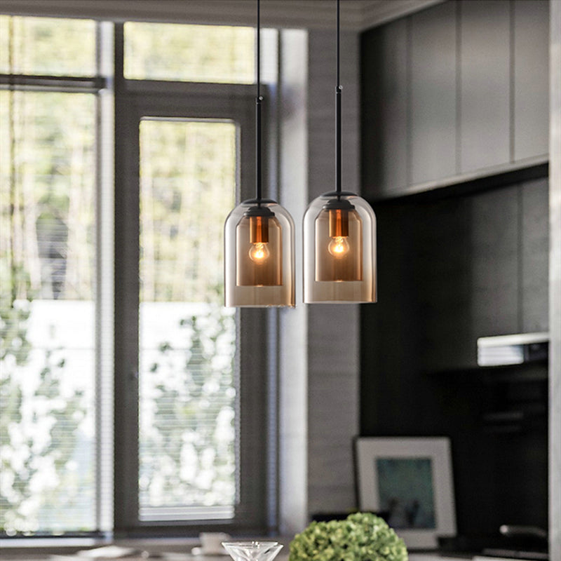 Luvano Pendelleuchte Glas Nordic Hängelampe