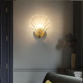Luvano Marina Wandleuchte Muschelglas Art Deco