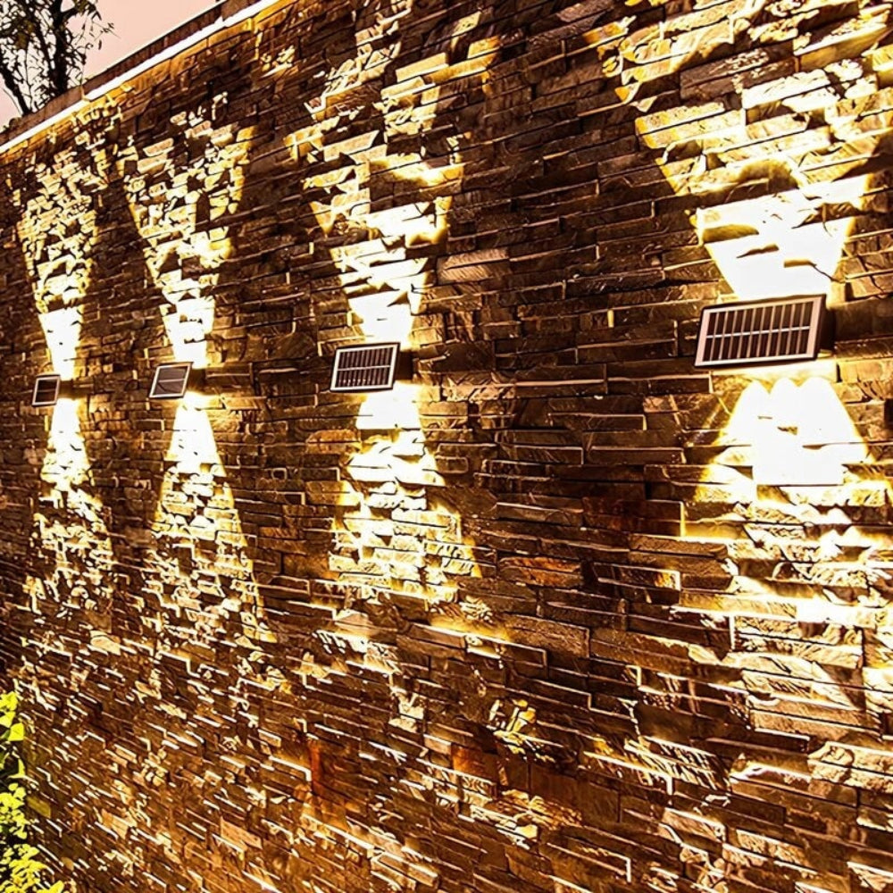 Luvano Solar Wandleuchte Garten Akzentlicht außen