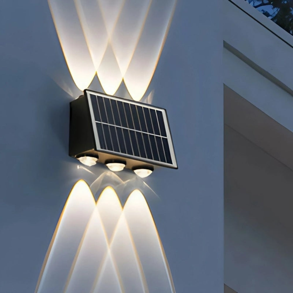 Luvano Solar Wandleuchte Garten Akzentlicht außen